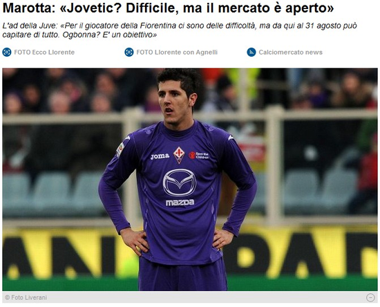 《都灵体育报》：马罗塔宣布，尤文放弃收购约维蒂奇