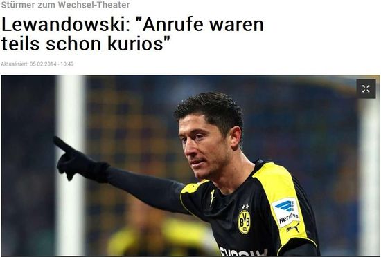 《慕尼黑日报》:莱万多夫斯基称自己应该获得裁判保护