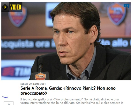 《罗马体育报》:罗马赛前新闻发布会