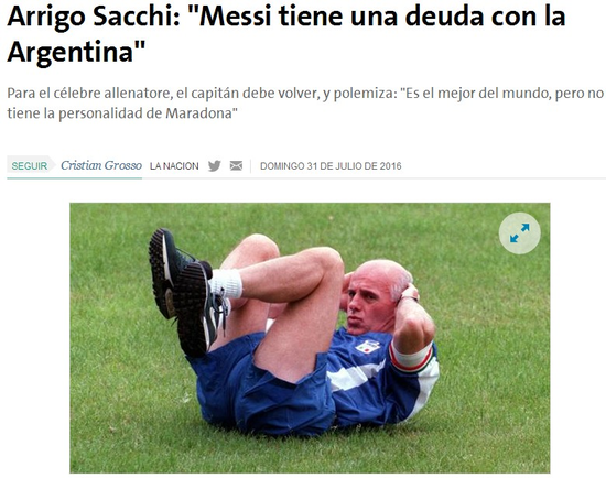 国家报：萨基“梅西对阿根廷队有所亏欠”
