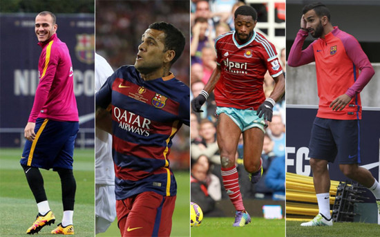 巴萨免费放走4位球星